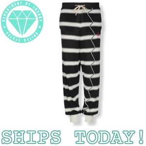 VIVIENNE WESTWOOD Orb Zig-Zag "Roundneck" Striped Drawstring Sweatpants Trousers